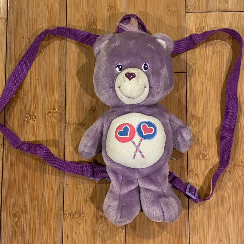2003 Care Bears’ Share Bear Plush Backpack View 2